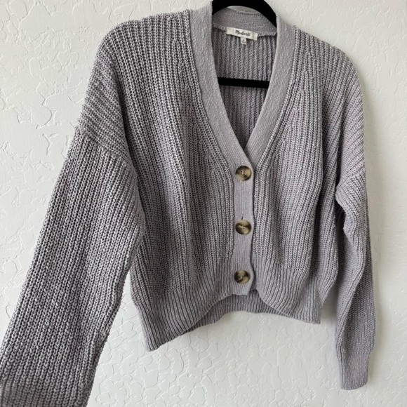 Madewell Greywood Crop Cardigan Sweater - Picture 3 of 6